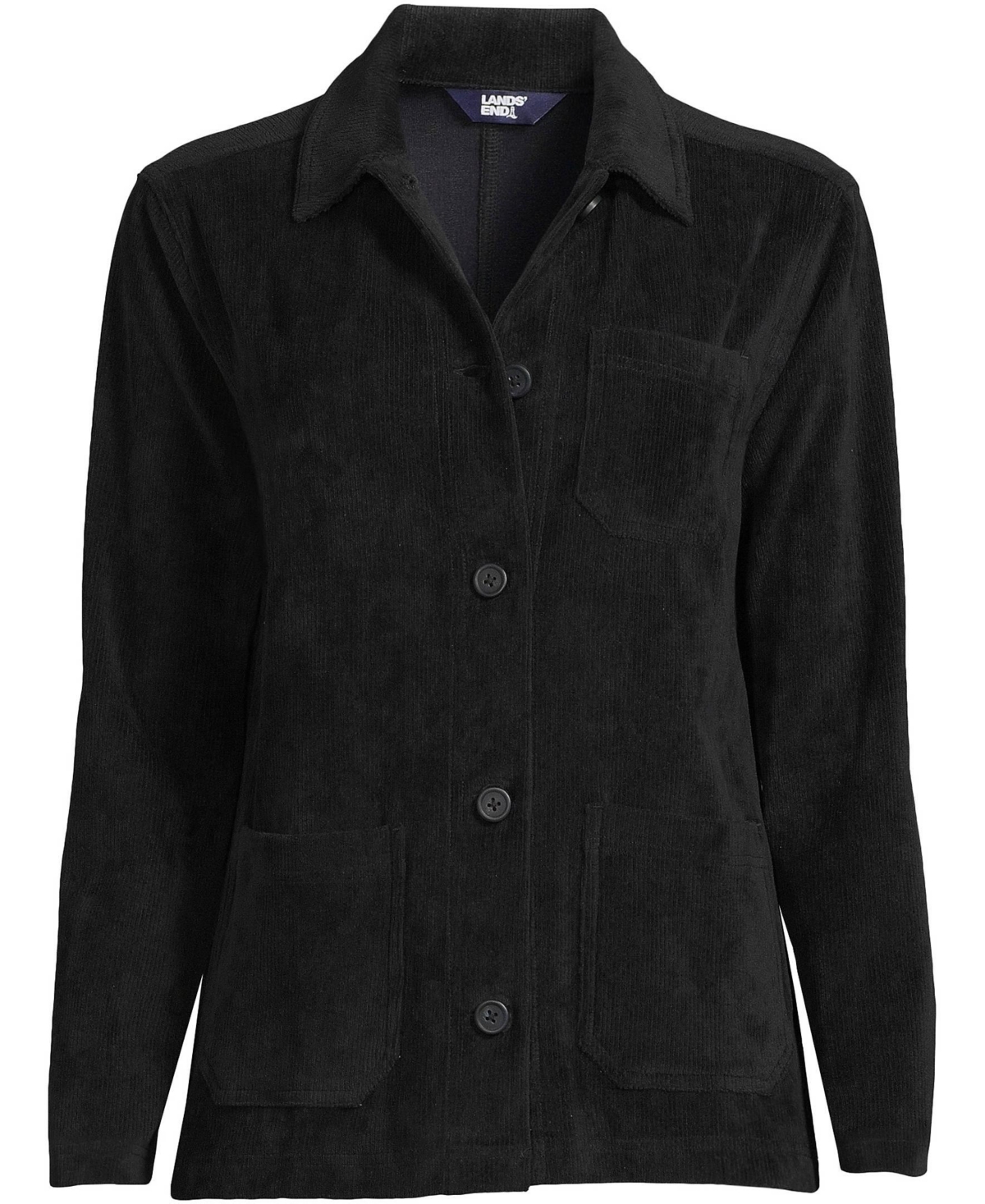 Lands' End Women's Long Sleeve Sport Cord Chore Jacket