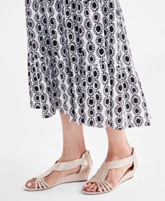 Women's Ginifur Embellished Strappy Wedge Sandals, Created for Macy's