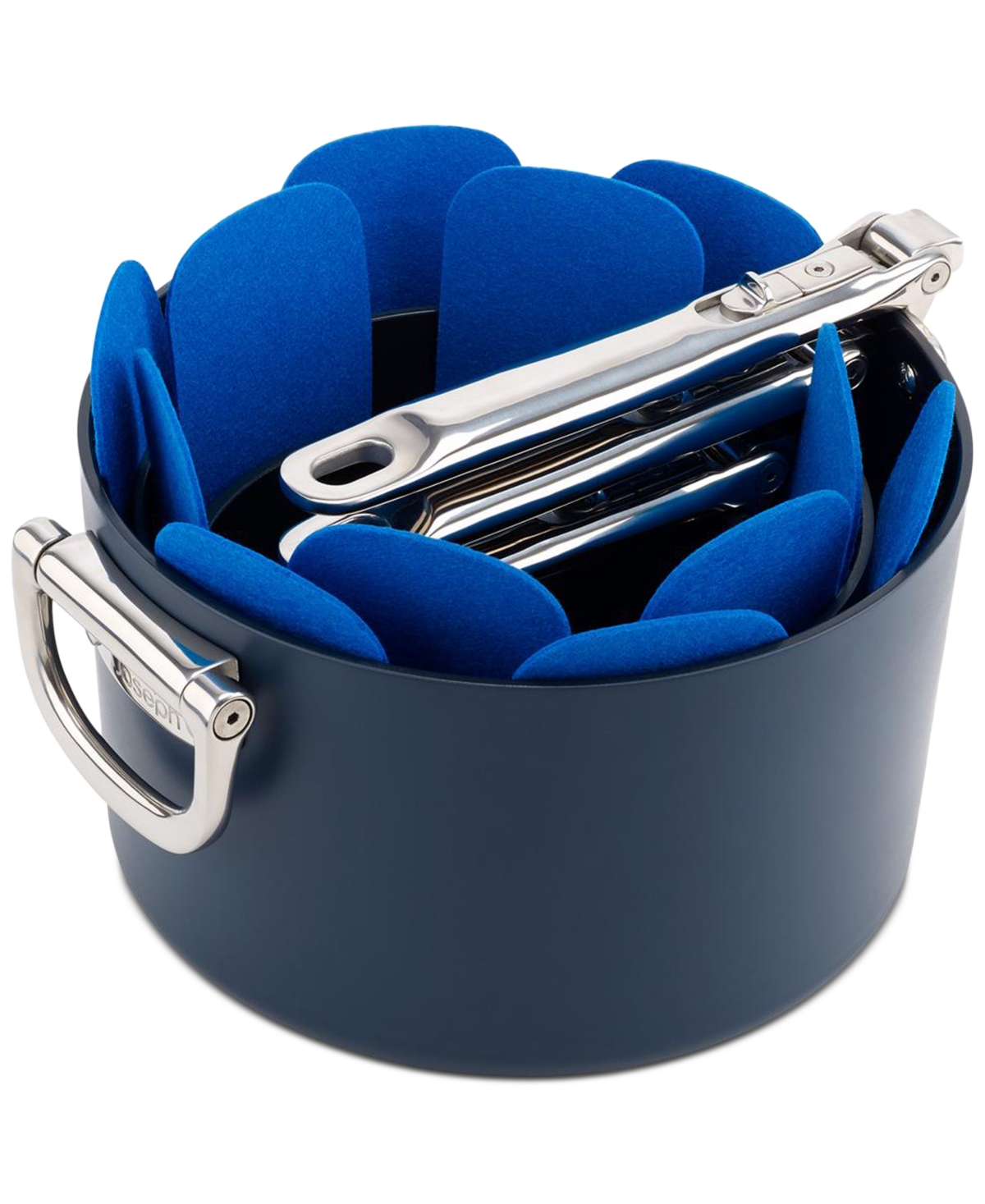 Joseph Joseph Space 3-pc. Felt Pan Protectors Set In Dark Blue