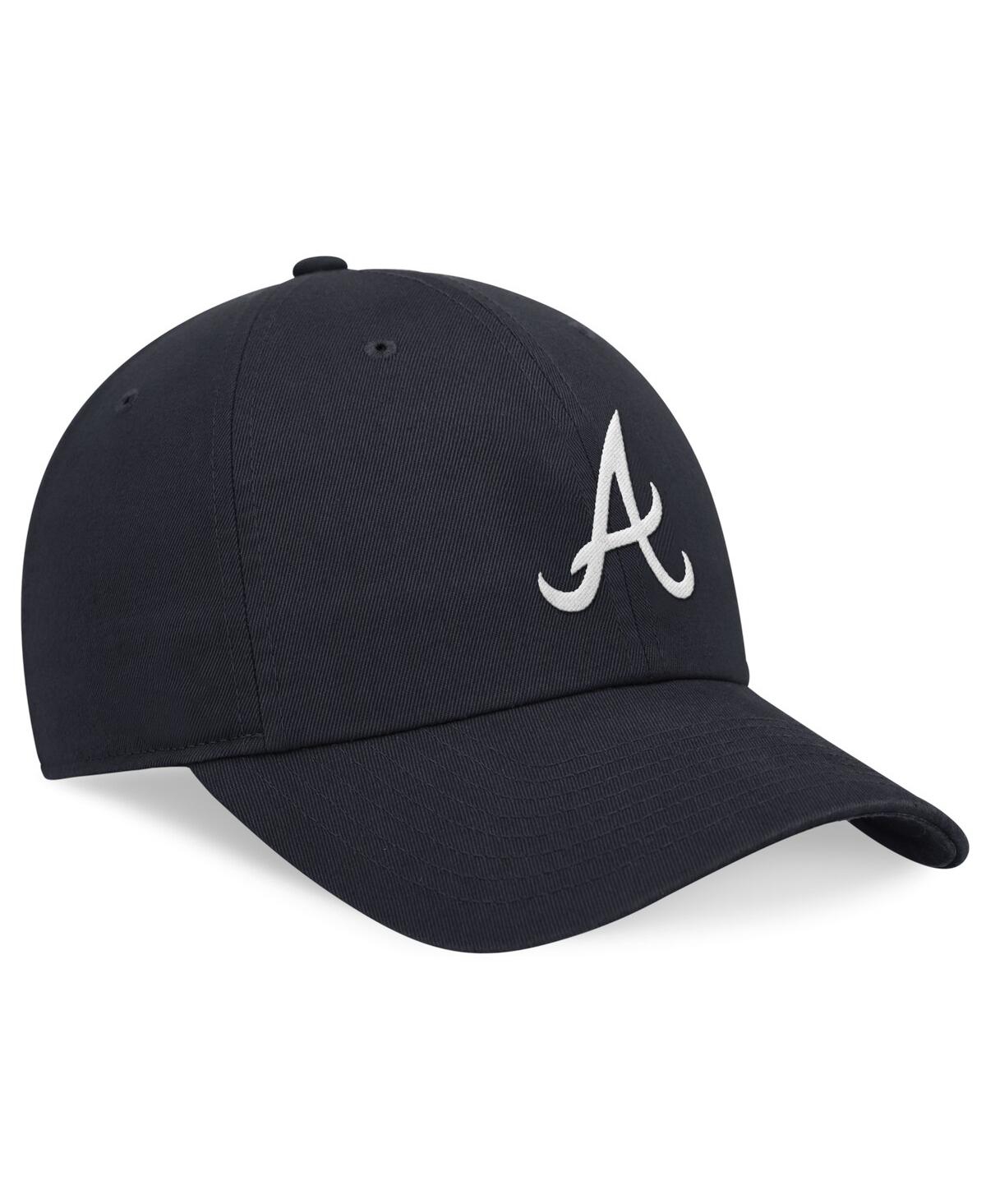 NIKE MEN'S NAVY ATLANTA BRAVES EVERGREEN CLUB ADJUSTABLE HAT 