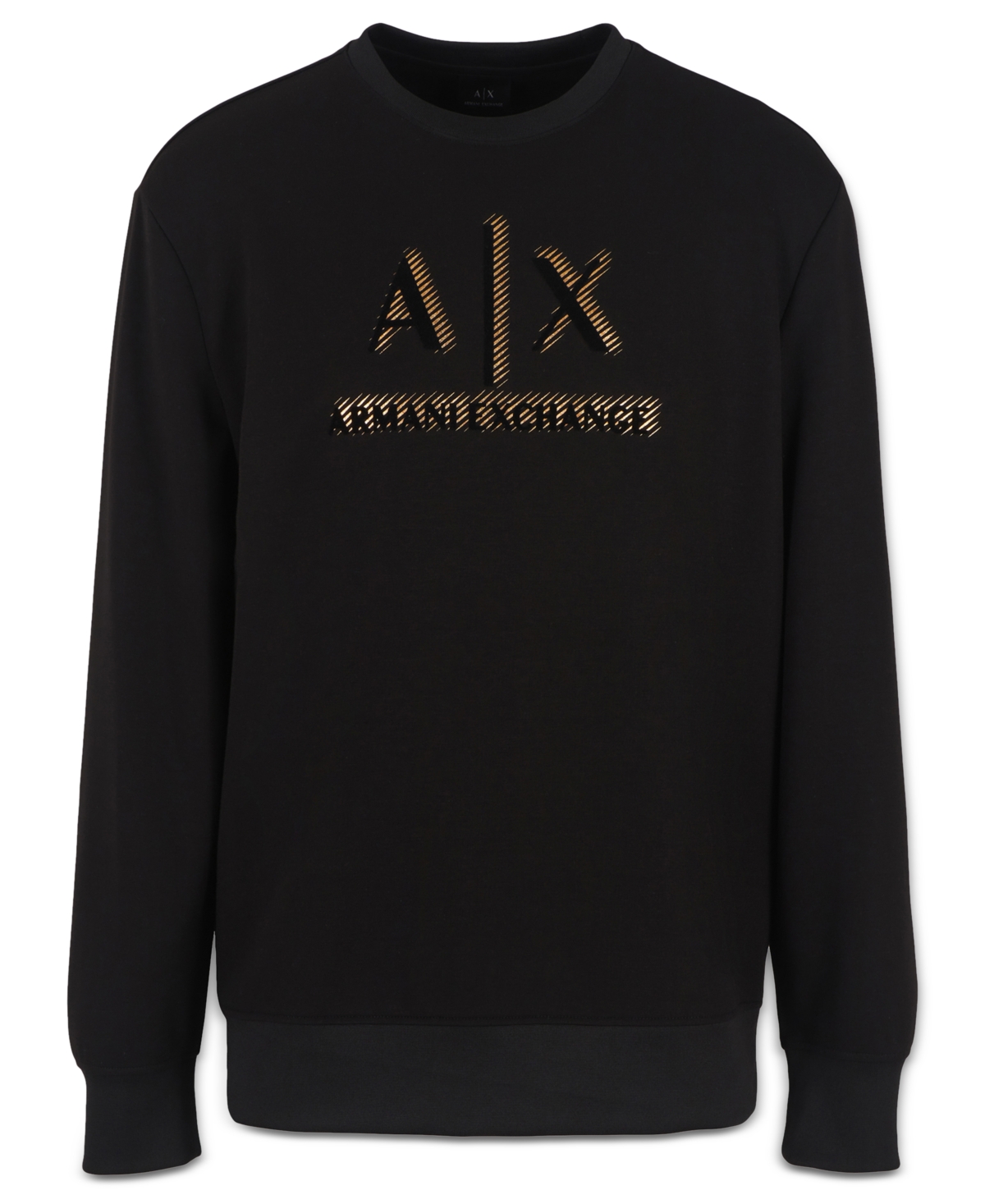 A|X Armani Exchange Men's Metallic Logo-Print Sweatshirt