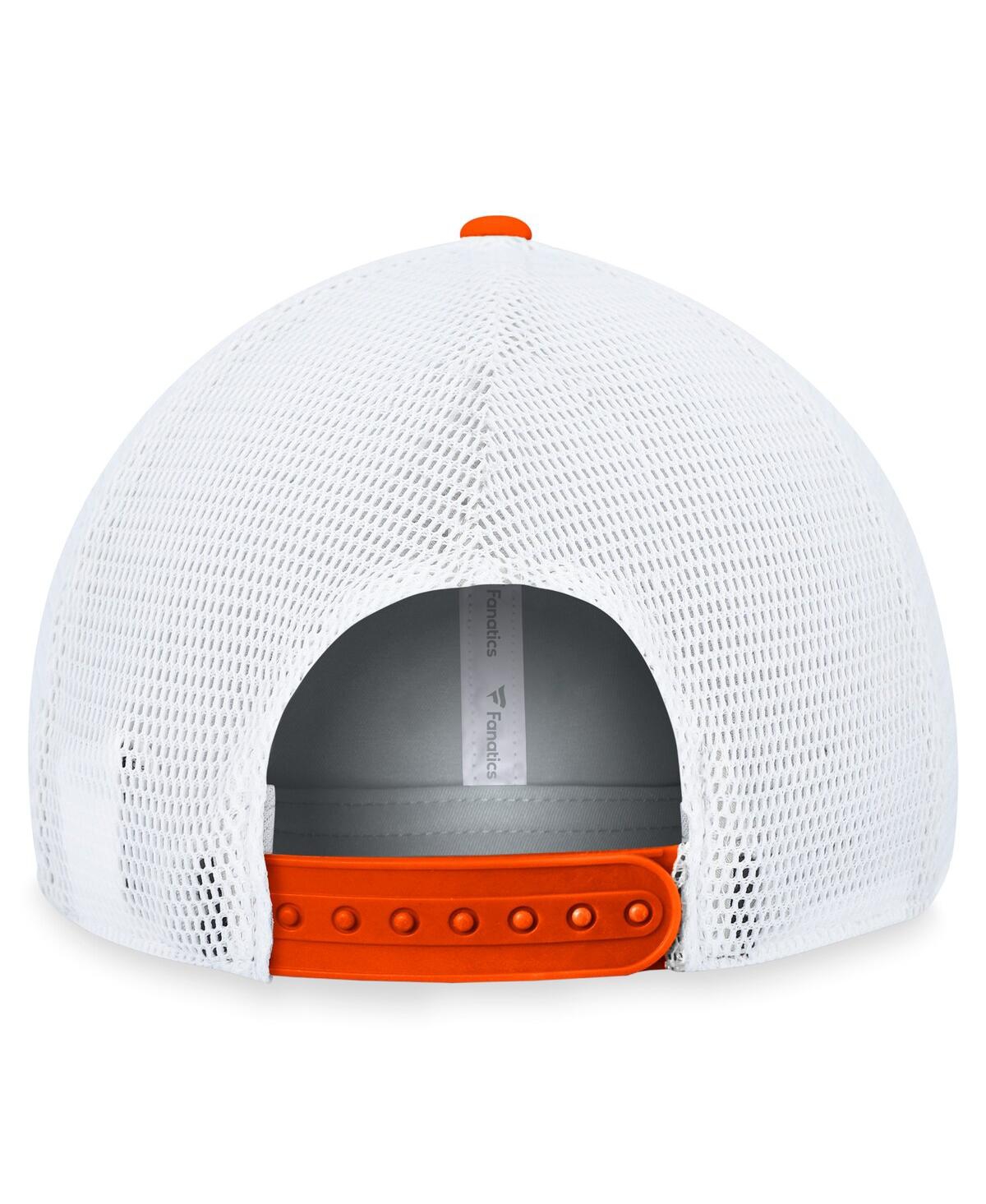Fanatics Branded Men's Black/white Anaheim Ducks Fundamental Adjustable Hat In Black,whit