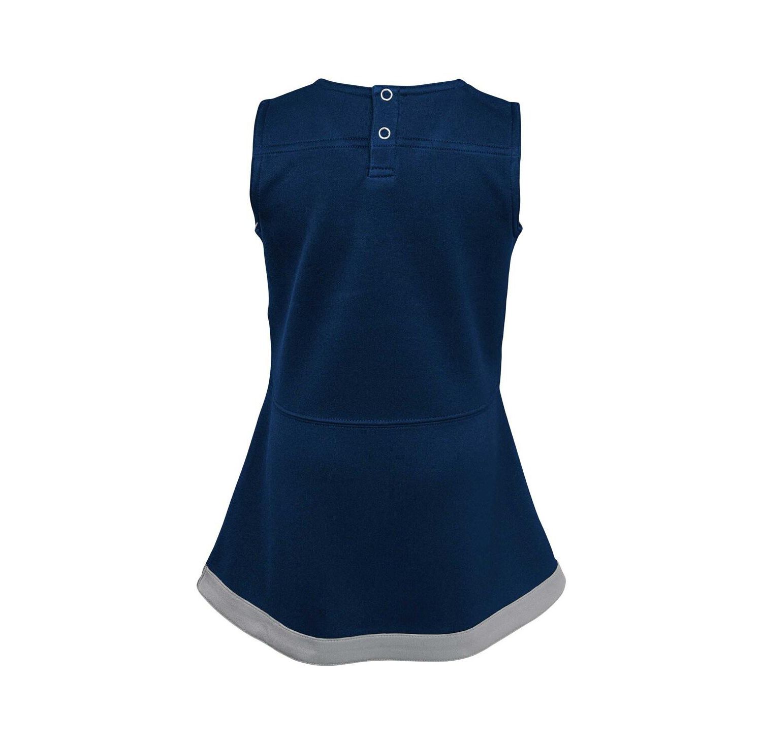 Girls Infant Navy Dallas Cowboys Cheer Captain Jumper Dress