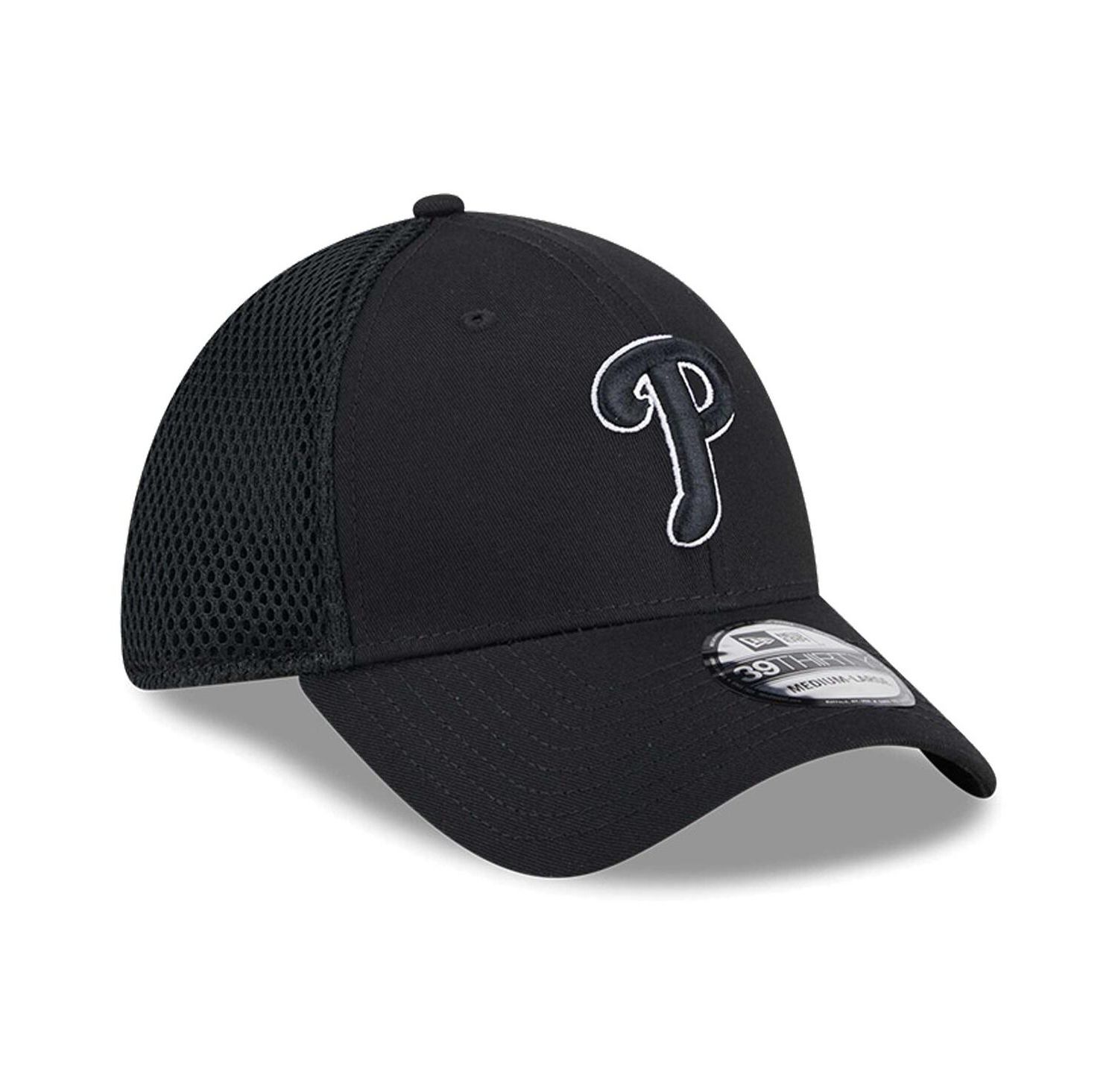 Men's Philadelphia Phillies Evergreen Black White Neo 39Thirty Flex Hat