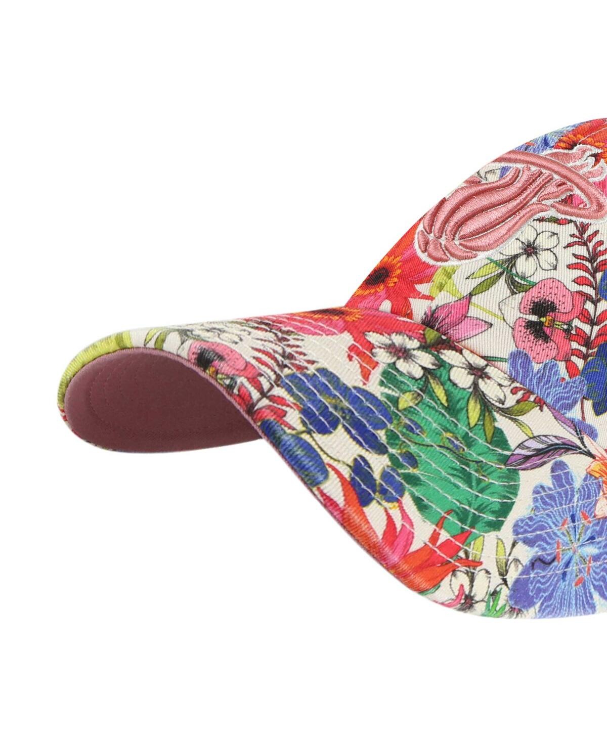 47 Brand Women's ' Cream Pittsburgh Penguins Pollinator Clean Up Adjustable Hat In Cream