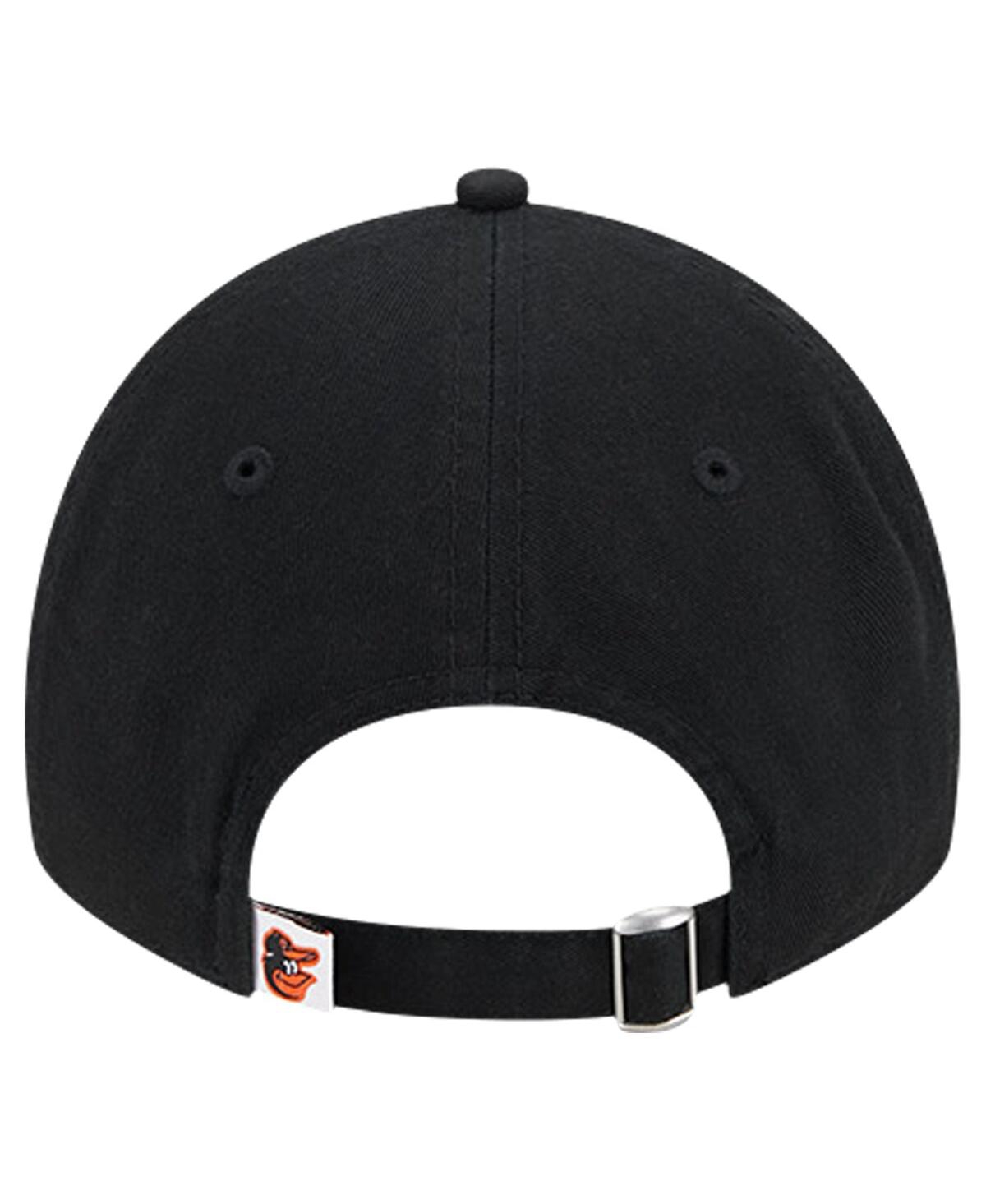 New Era Youth Black Baltimore Orioles Team Color 9twenty Adjustable Hat In Black