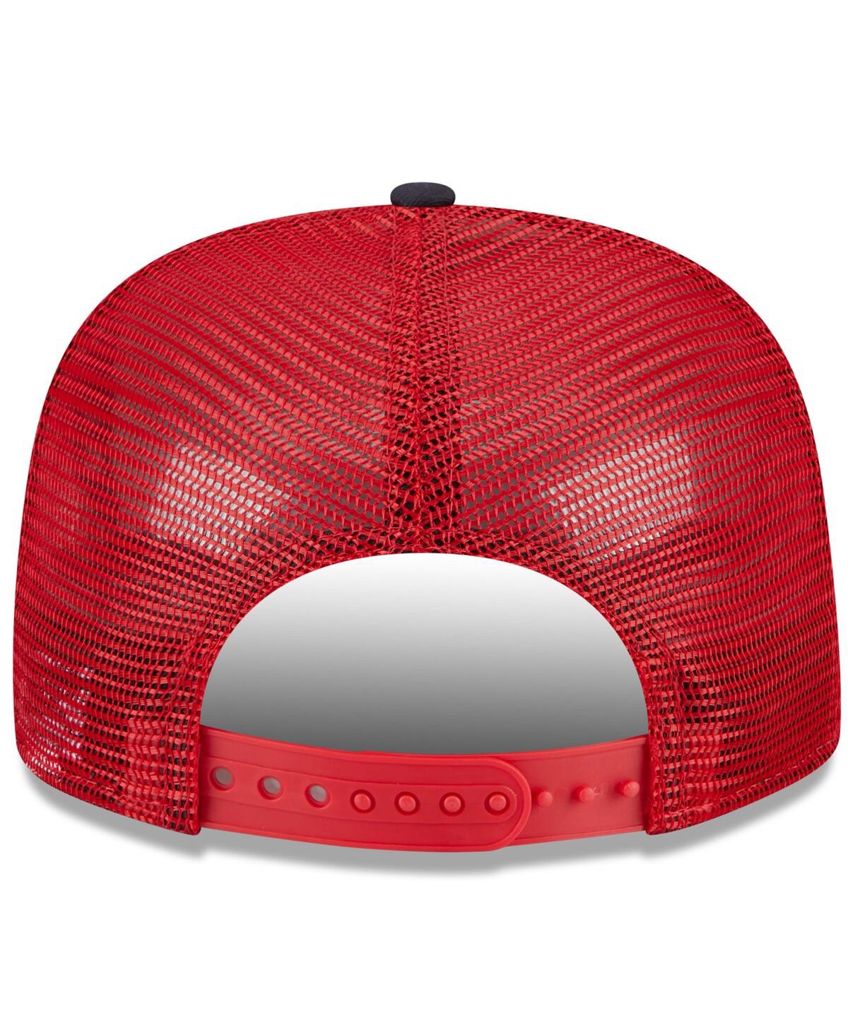 NEW ERA MEN'S WHITE/RED ST. LOUIS CARDINALS TEAM FOAM FRONT A-FRAME TRUCKER 9FIFTY SNAPBACK HAT 