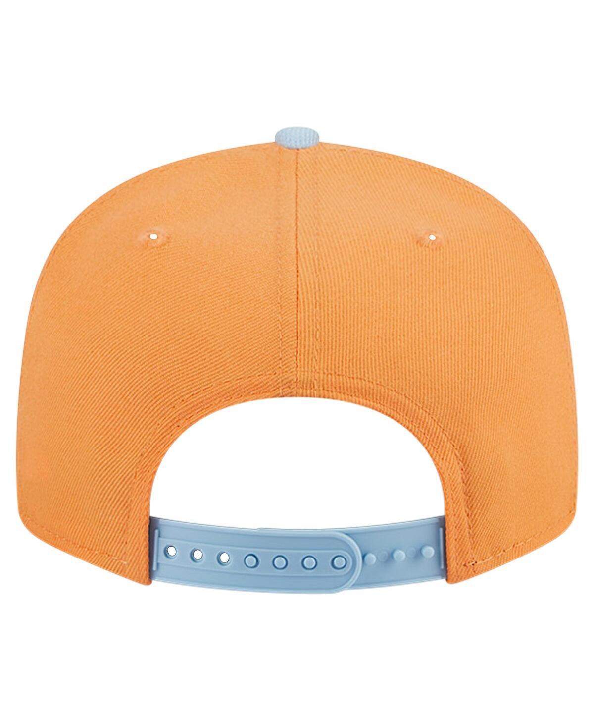 New Era Men's Orange/Light Blue Los Angeles Lakers 2-Tone Color Pack 9Fifty Snapback Hat