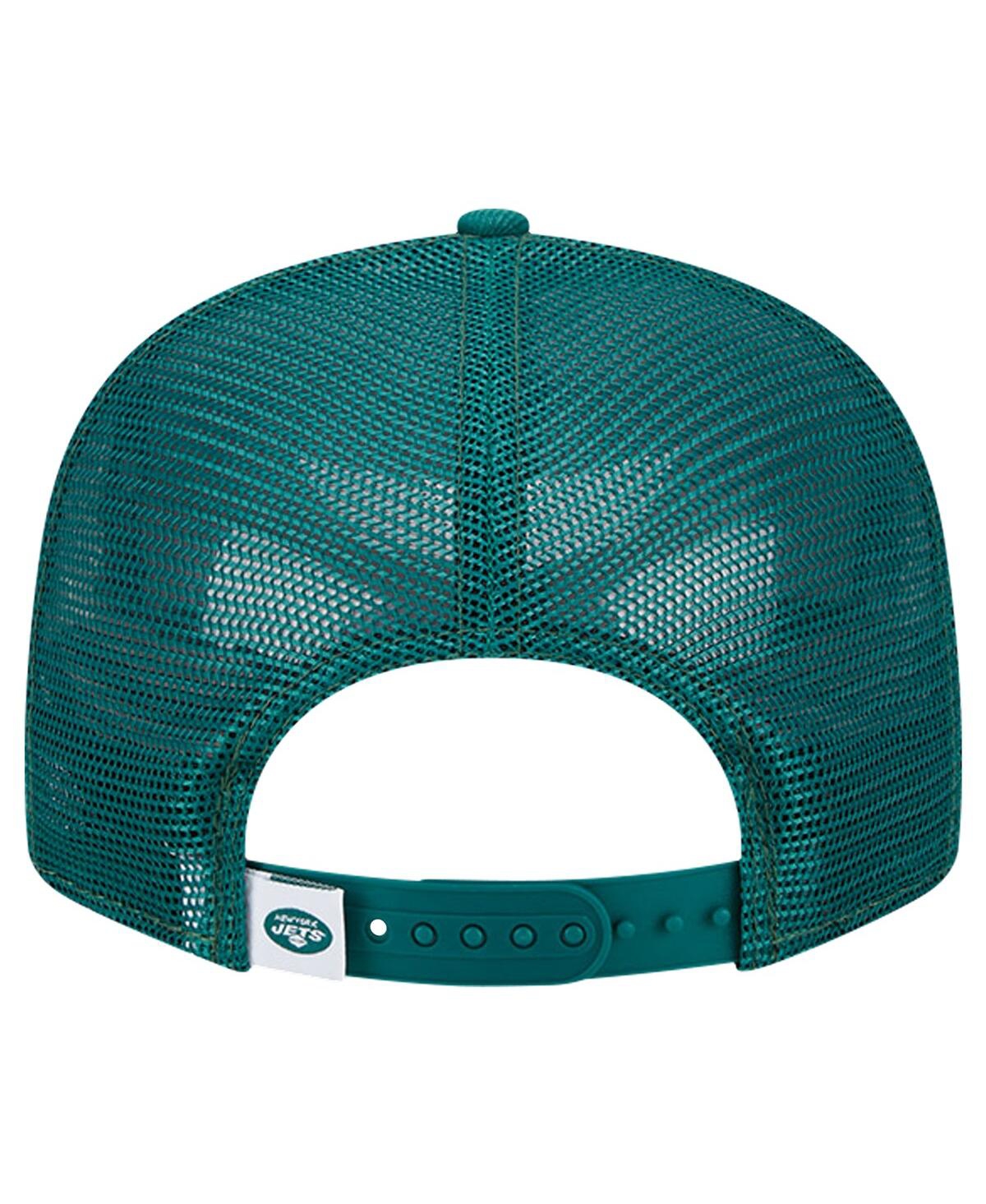 New Era Men'sNew York Jets Main Trucker 9Fifty Snapback Hat - Green