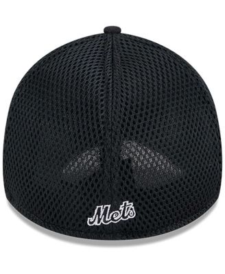 Men's New York Mets Evergreen Black White Neo 39Thirty Flex Hat