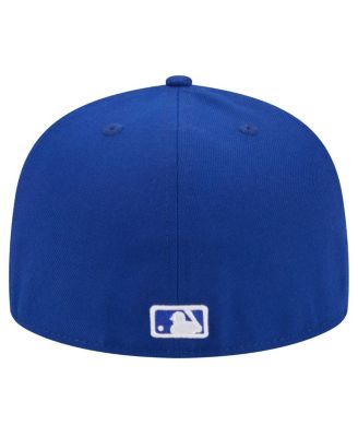 Men's Royal Cleveland Guardians White Logo 59Fifty Fitted Hat