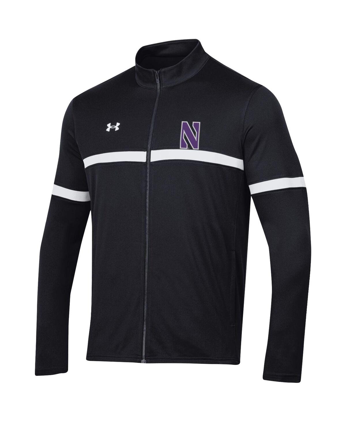 Under Armour Men's Black Northwestern Wildcats 2023 Assist Warm Up Full-zip Jacket In Black
