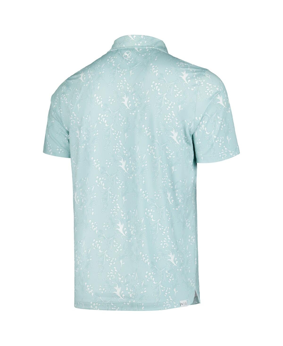 Puma Men's Mint Wm Phoenix Open Cloudspun Vintage-like Polo