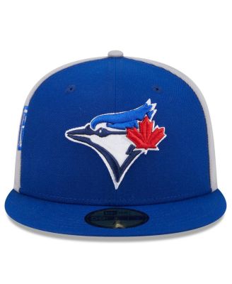 Men's Royal/Gray Toronto Blue Jays Gameday Sideswipe 59Fifty Fitted Hat