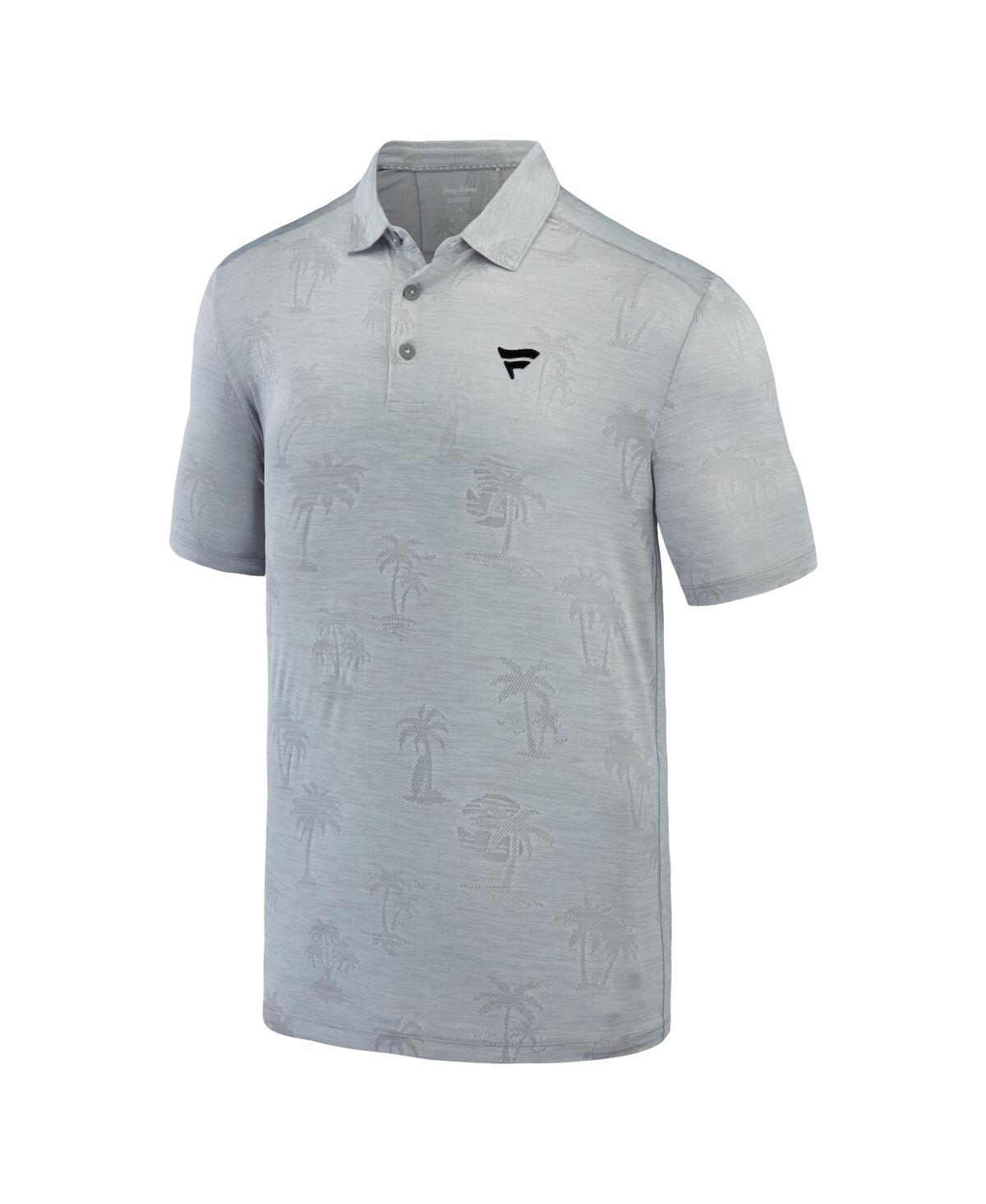 Shop Tommy Bahama Men's Gray Fanatics Corporate Sport Palm Coast Palmera Island Zone Polo In Fanatics-l