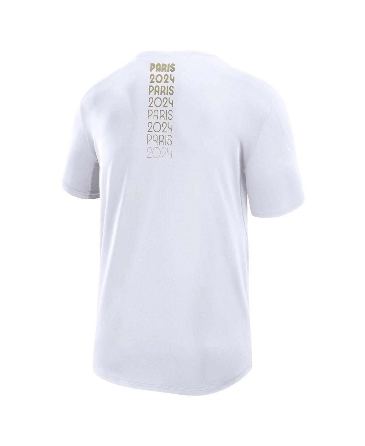 Shop Fanatics Branded Men's White Paris 2024 Tech T-shirt