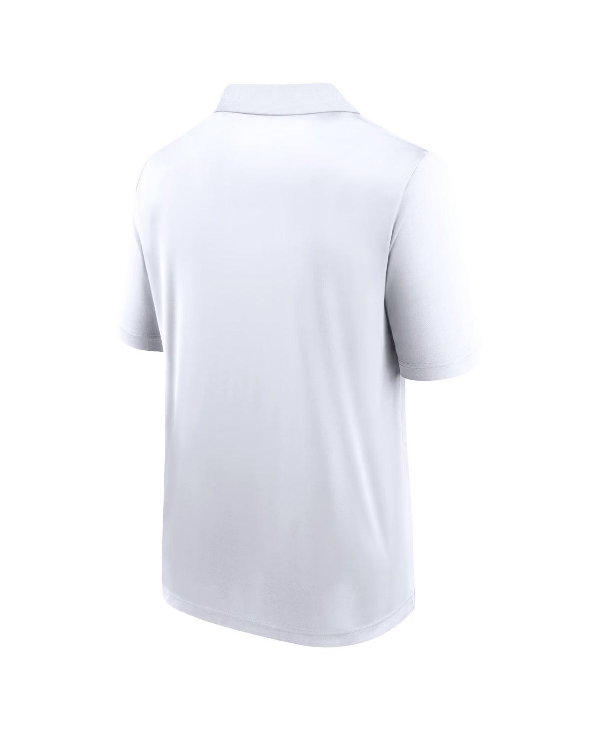 Fanatics Branded Men's White New York Giants Victory For Us Interlock Polo In W,trd N