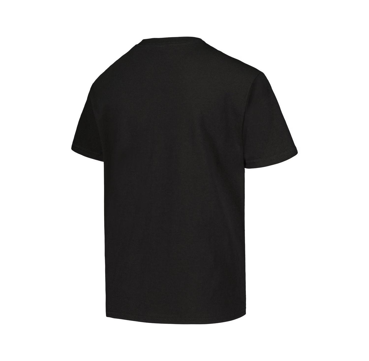 Big Boys and Girls Black LA28 Neon Outline T-Shirt