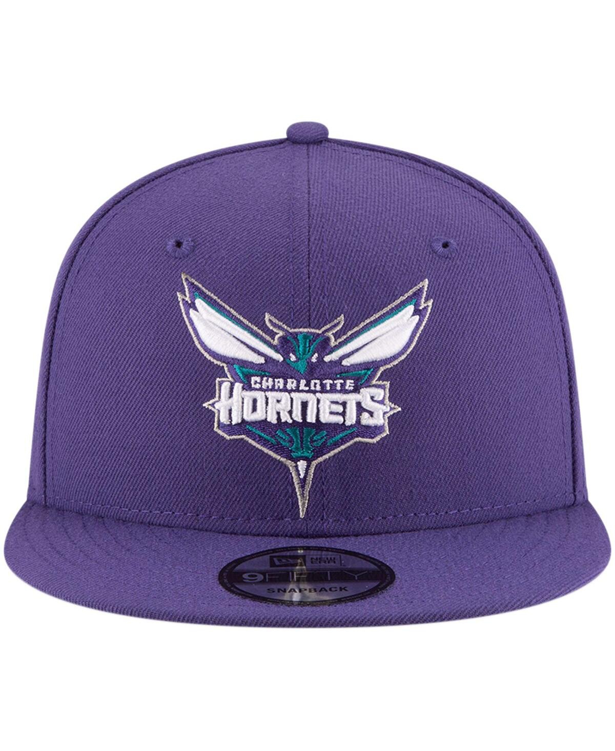 Shop New Era Men's Purple Charlotte Hornets Official Team Color 9fifty Snapback Hat