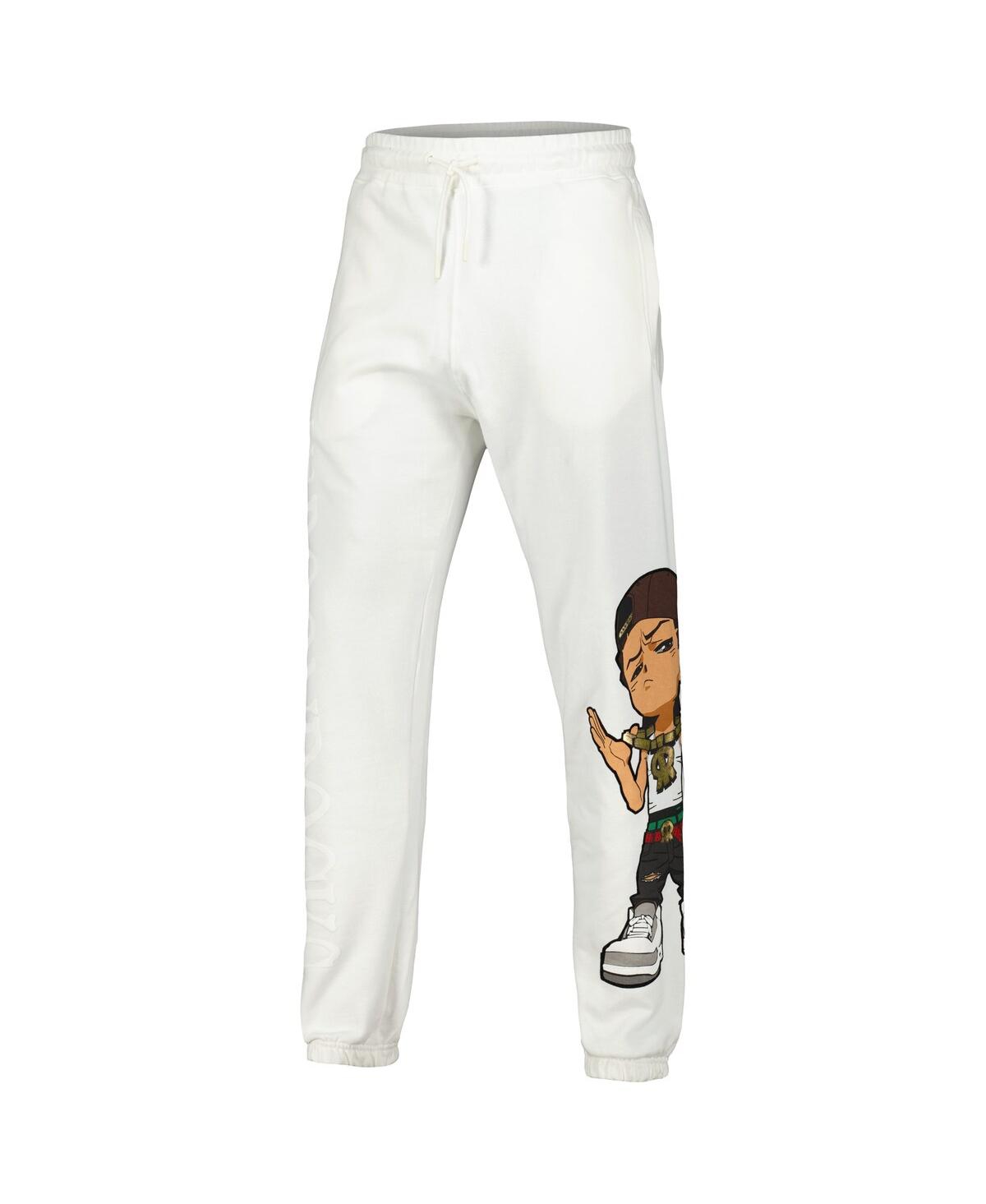 Shop Virtual Thread Unisex White The Boondocks Big Face Riley Joggers