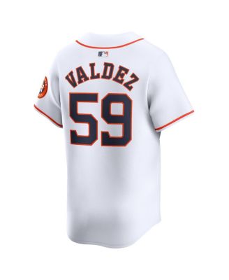 Men's Framber Valdez White Houston Astros Home Limited Player Jersey