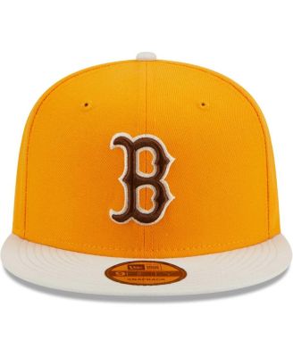Men's Gold Boston Red Sox Tiramisu 9Fifty Snapback Hat