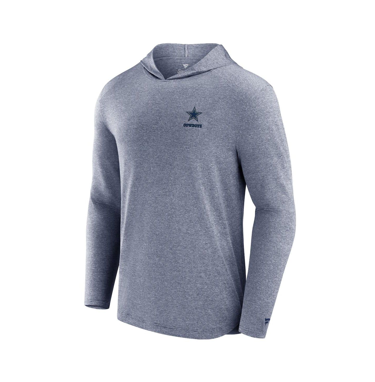 Мужское худи Fanatics Signature Navy Dallas Cowboys Front Office Tech Lightweight T-Shirt — фото 3