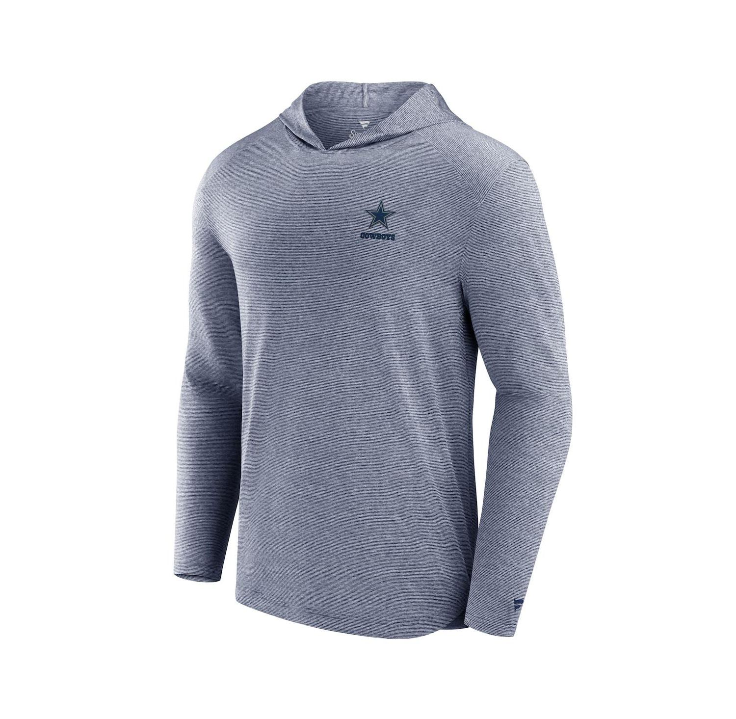 Men's Navy Dallas Cowboys Front Office Tech Lightweight Hoodie T-Shirt