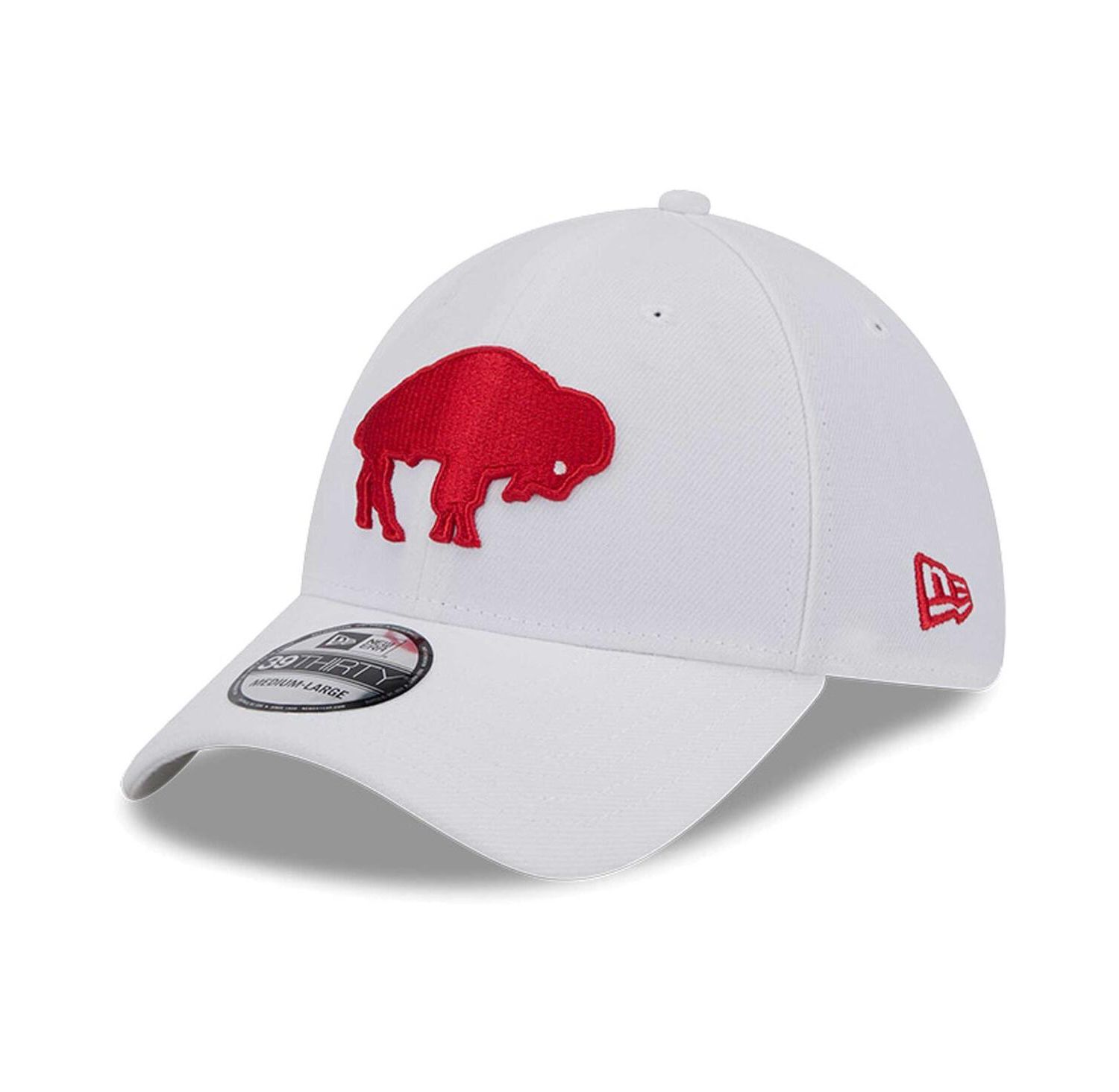 Men's White Buffalo Bills Throwback 39Thirty Flex Hat