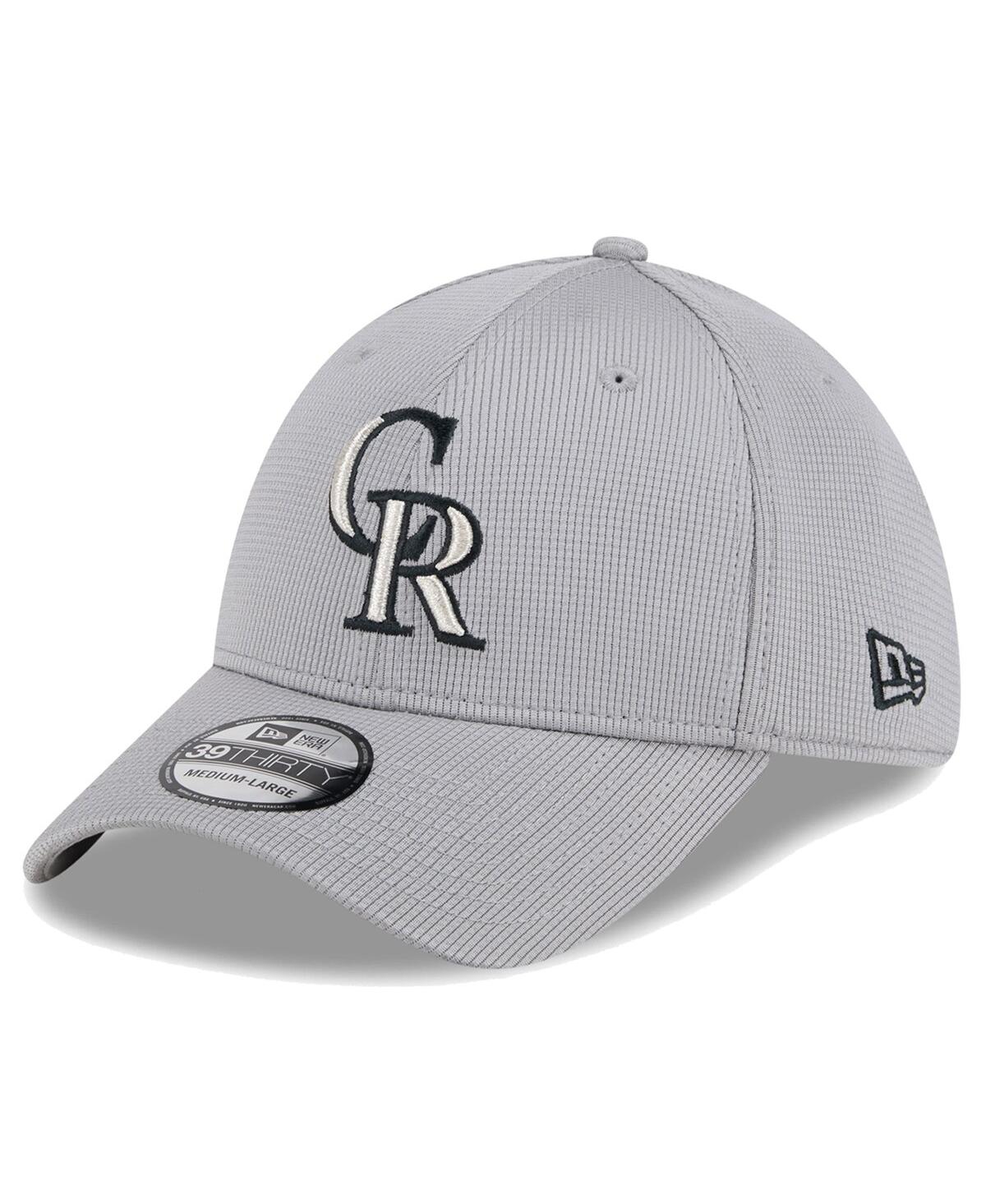 Shop New Era Men's Gray Colorado Rockies Active Pivot 39thirty Flex Hat