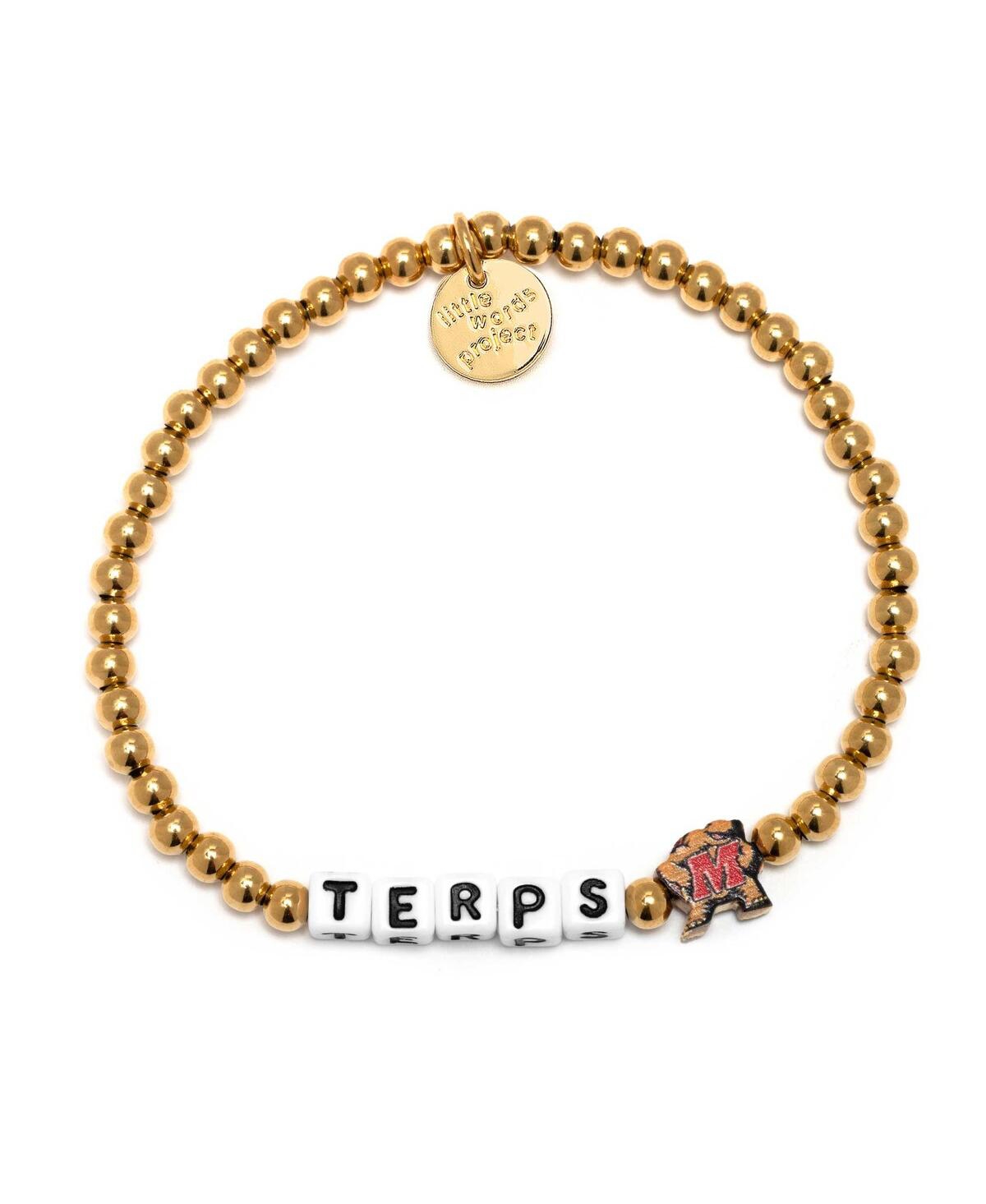 Maryland Terrapins 14k Waterproof Gold Bracelet