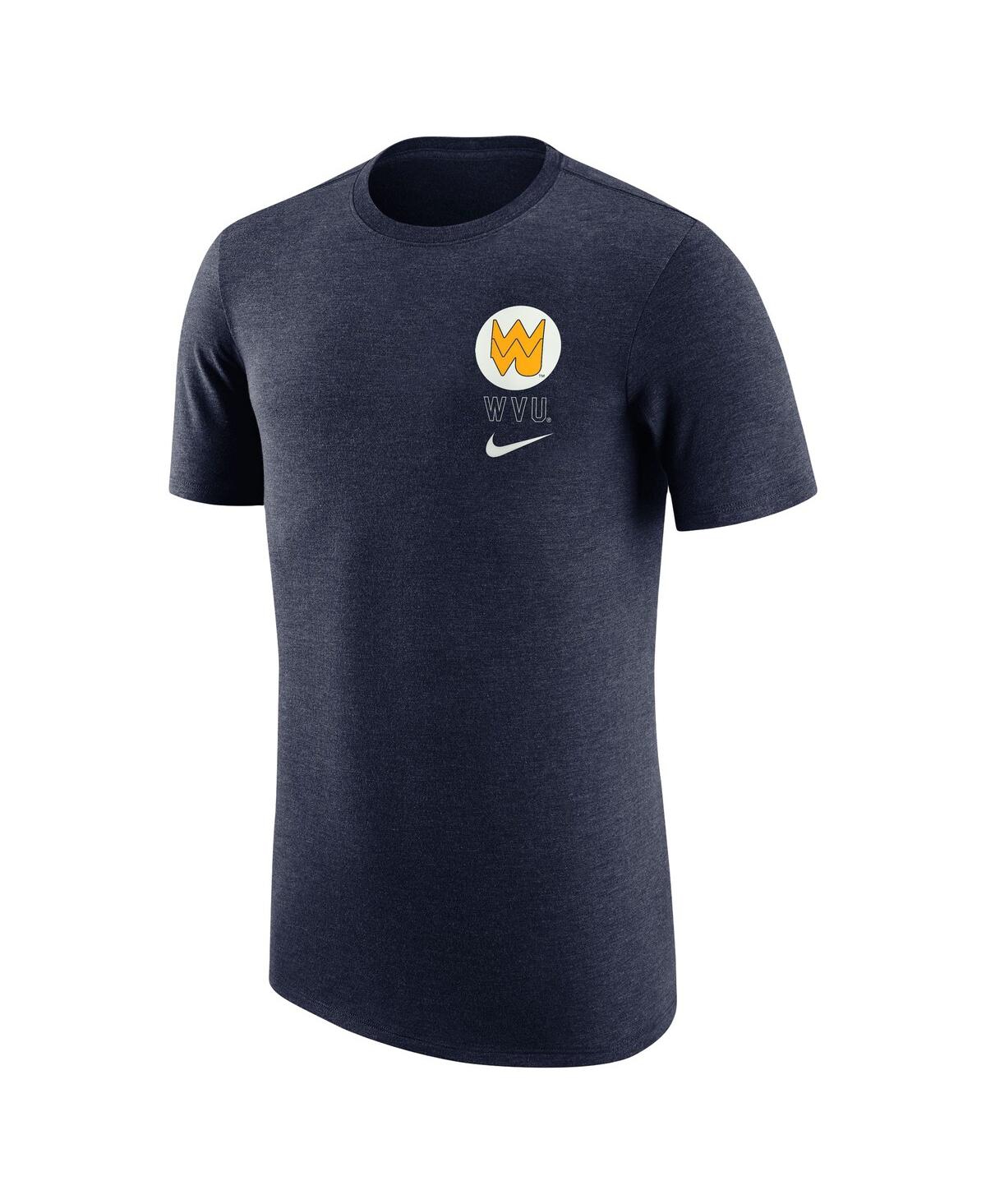 Nike Men's Navy West Virginia Mountaineers Retro Tri-Blend T-Shirt