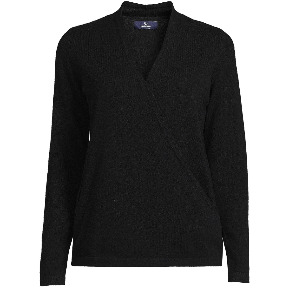 Lands' End Women's Cashmere Long Sleeve Wrap Sweater