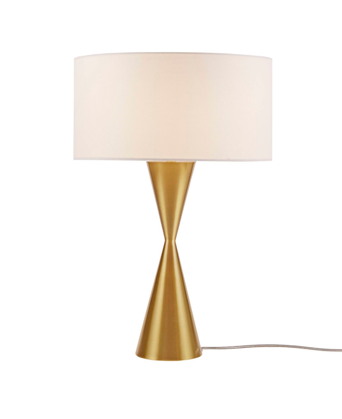 Shop Ink+ivy Gold Hourglass Metal Table Lamp