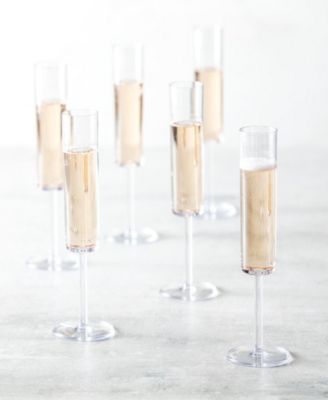 Urbo Outdoor Clear Champagne Flute 6oz - Set of 6