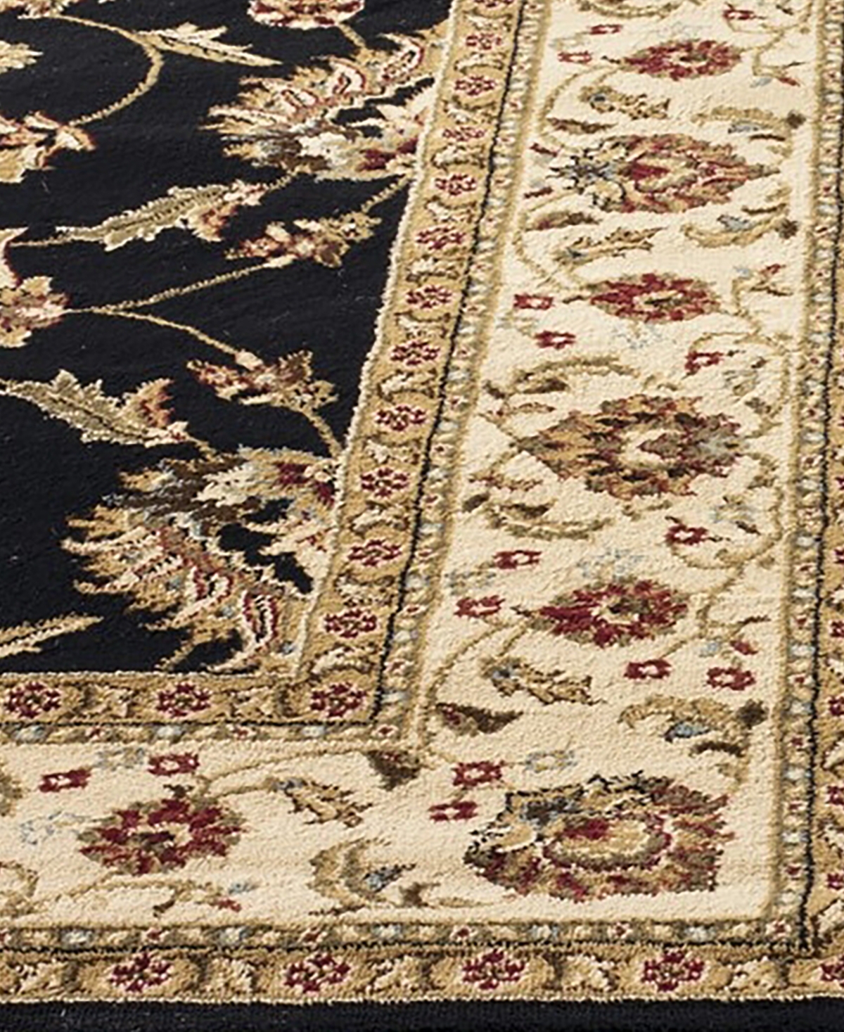 Safavieh Lyndhurst LNH553and Ivory Area Rug - Black