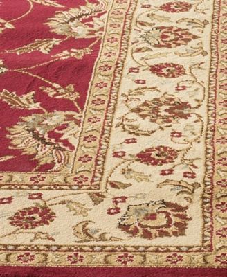 Lyndhurst LNH553 Red and Ivory 8' x 11' Area Rug