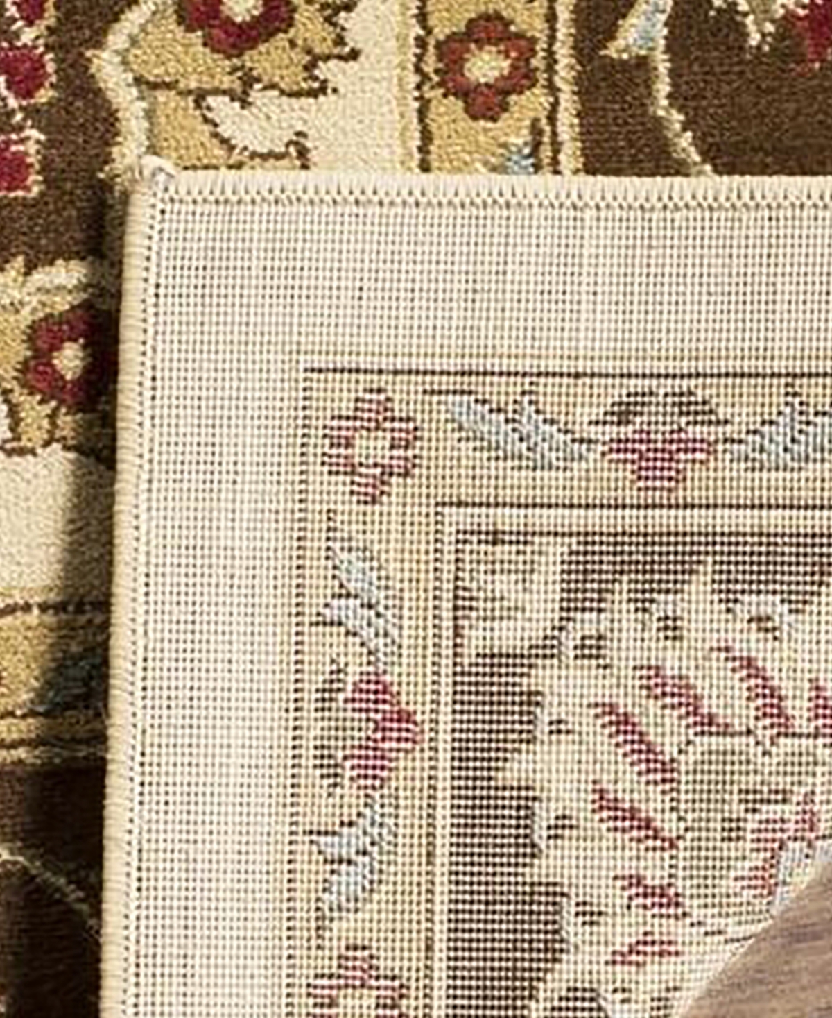 Safavieh Lyndhurst LNH555and Brown Area Rug - Ivory