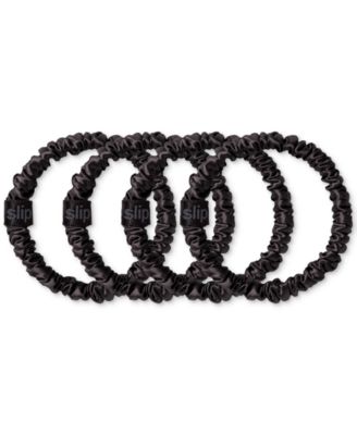 4-Pc. Pure Silk Back-to-Basics Skinny Scrunchies Set