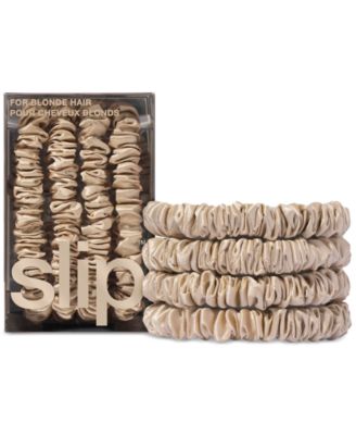 4-Pc. Pure Silk Back-to-Basics Skinny Scrunchies Set