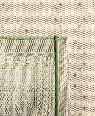 Courtyard CY0901 Natural and Olive 5'3" x 7'7" Outdoor Area Rug