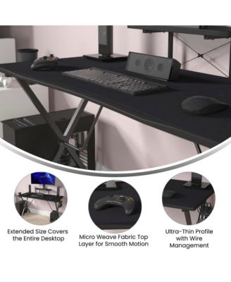 Tyr Mega Size Pc Gaming Mouse Pad With Micro Weave Cloth Surface, Anti-Slip Rubber Backing And Cable Management