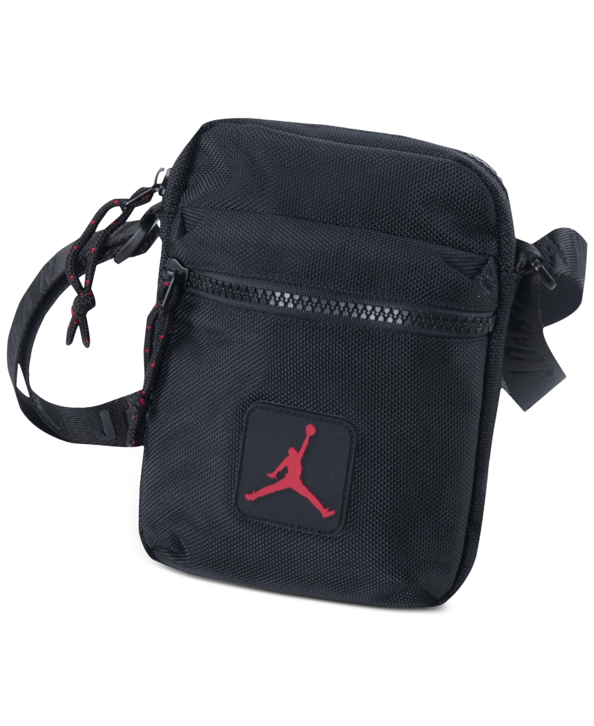 Shop Jordan Men's Rise Crossbody Logo Bag In White