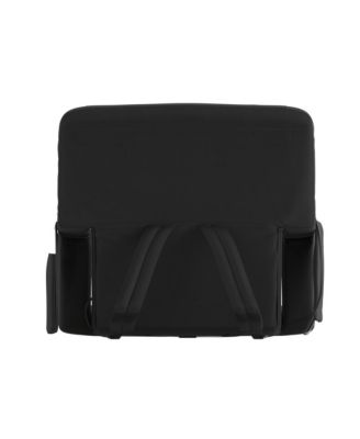 Mikki Portable Heated Reclining Stadium Chair With Armrests, Padded Back & Heated Seat With Dual Storage Pockets And Backpack Straps