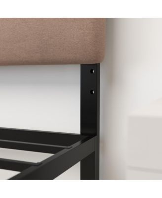 Coppola Queen size Metal Frame Tufted Upholstery And Powder Coated Headboard