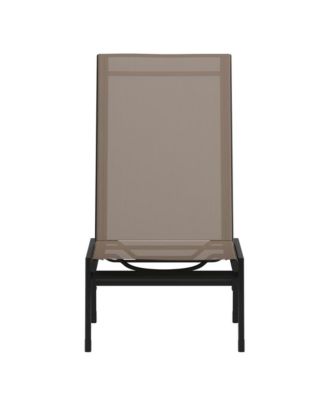 Braelin Textilene Adjustable 5 Position Patio Chaise Lounge And Metal Frame