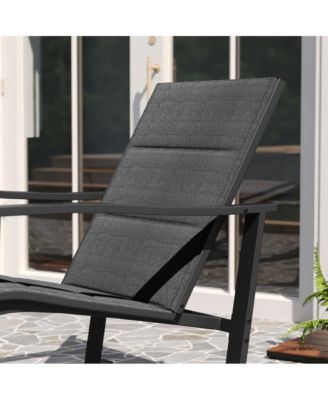 Brevyn Set Of 2 Flex Comfort Outdoor Rocking Chairs With Steel Frames