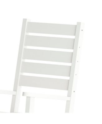 Fielder Contemporary Rocking Chair, All-Weather Hdpe Indoor/Outdoor Rocker