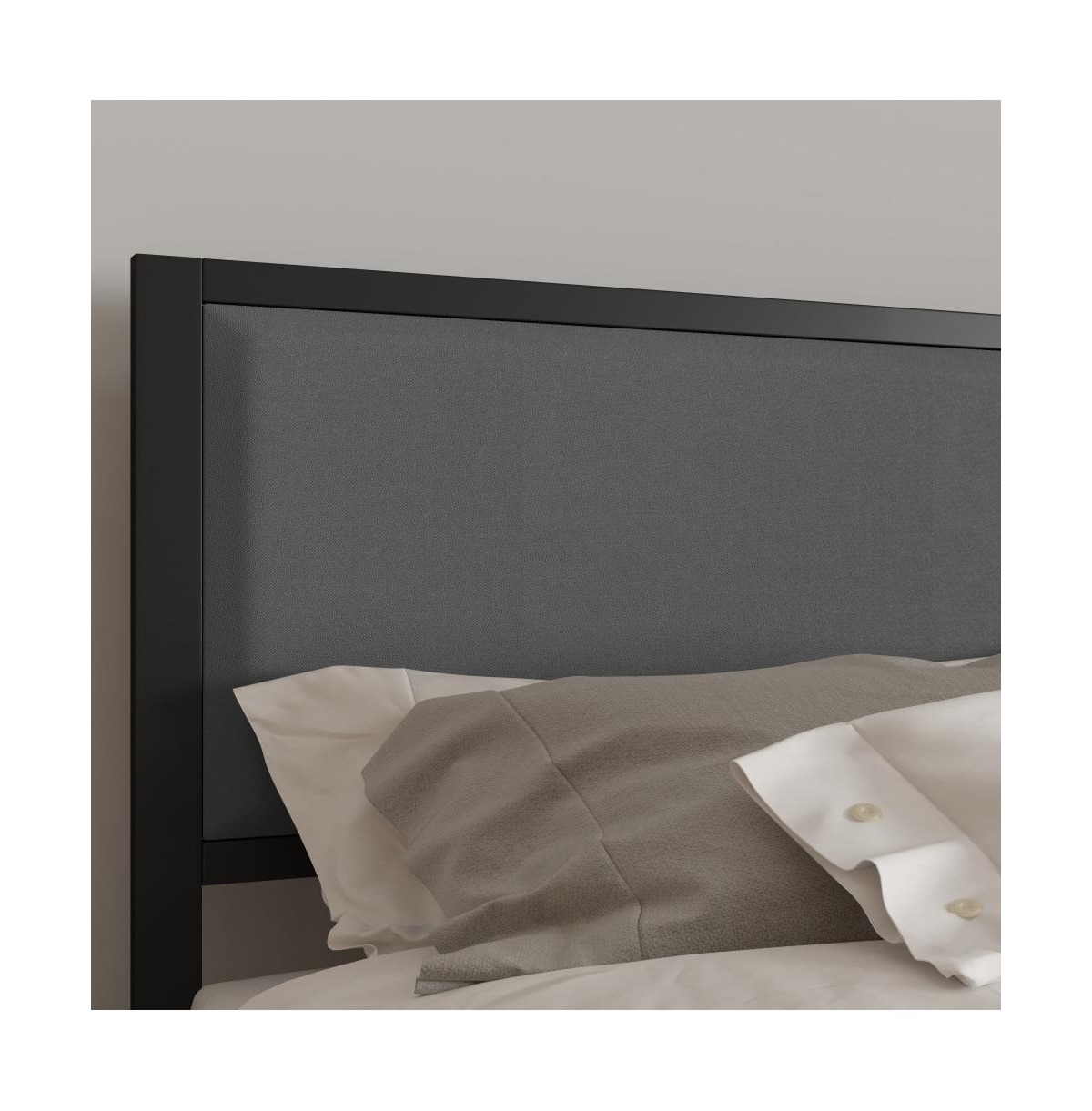 Merrick Lane West Avenue Headboard Upholstered Headboard With Metal Frame And Adjustable Rail Slots