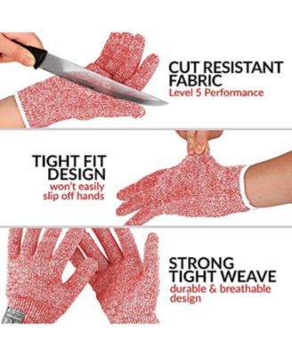 Cut Resistant Gloves Food Grade Level 5 Protection - Comfortable Safety Cut Resistant Work Gloves